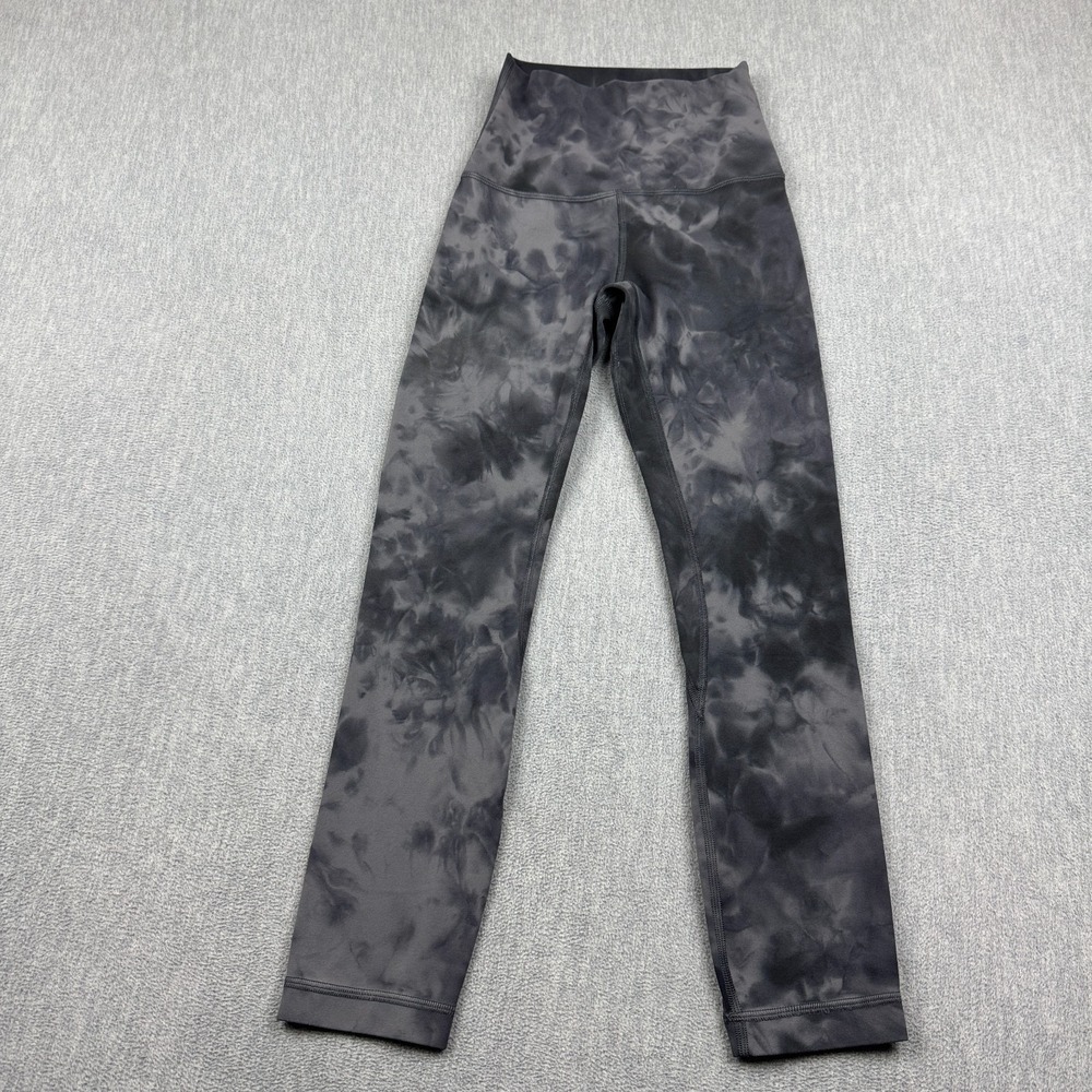 Lululemon Leggings Women 0 Gray Align Hi-Rise Pant Diamond Dye Graphite Yoga Gym